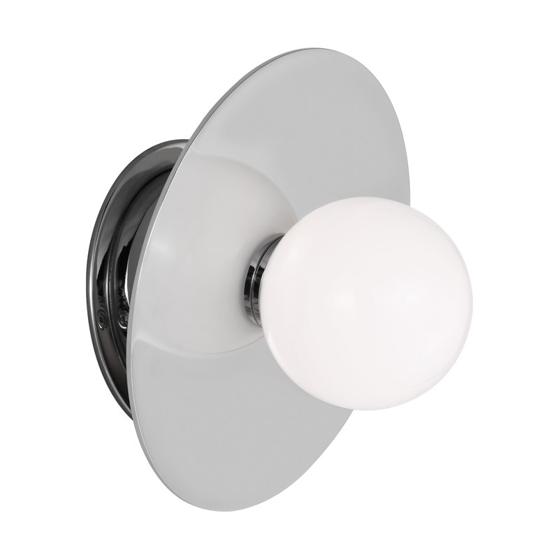 Nodes 1 - Light Flush Mounted Sconce, Polished Nickel