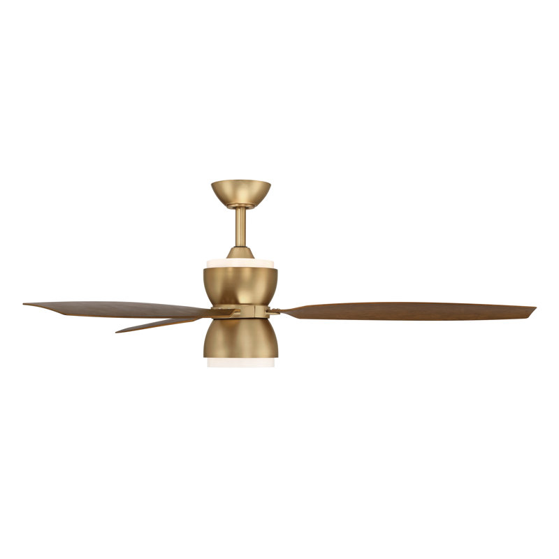 Ventilateur de plafond intelligent DEL 5 "Sandfell, F841L-Heritage Brass