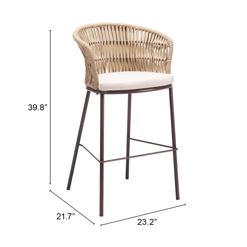 Tabouret Freytinet 29,5 po, Naturel