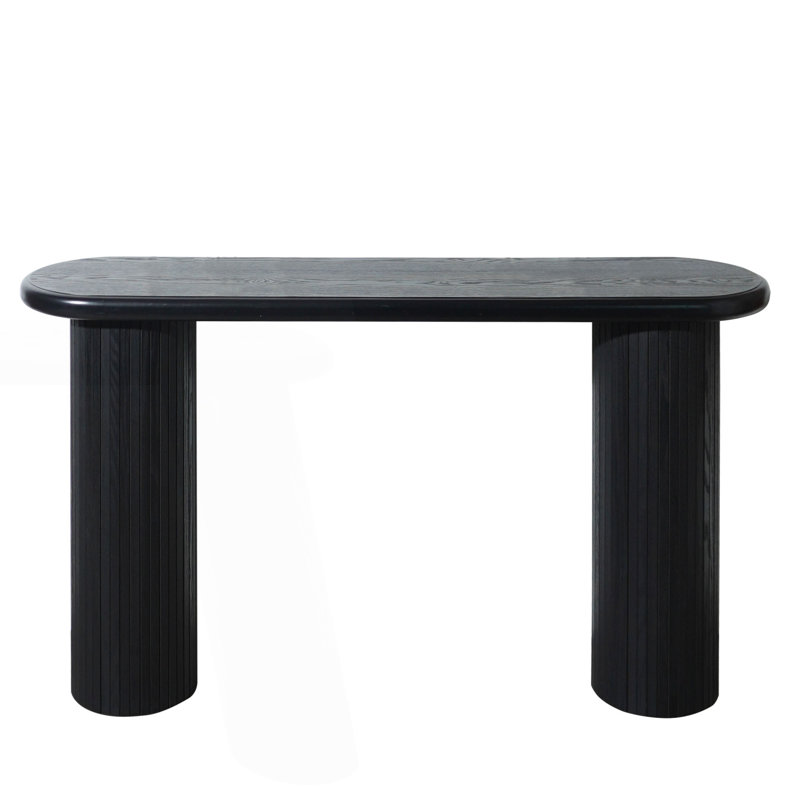 Fluted Console Table, Behind Couch Table