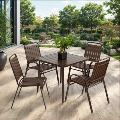 4 - Person Patio Dining Set with Square Table