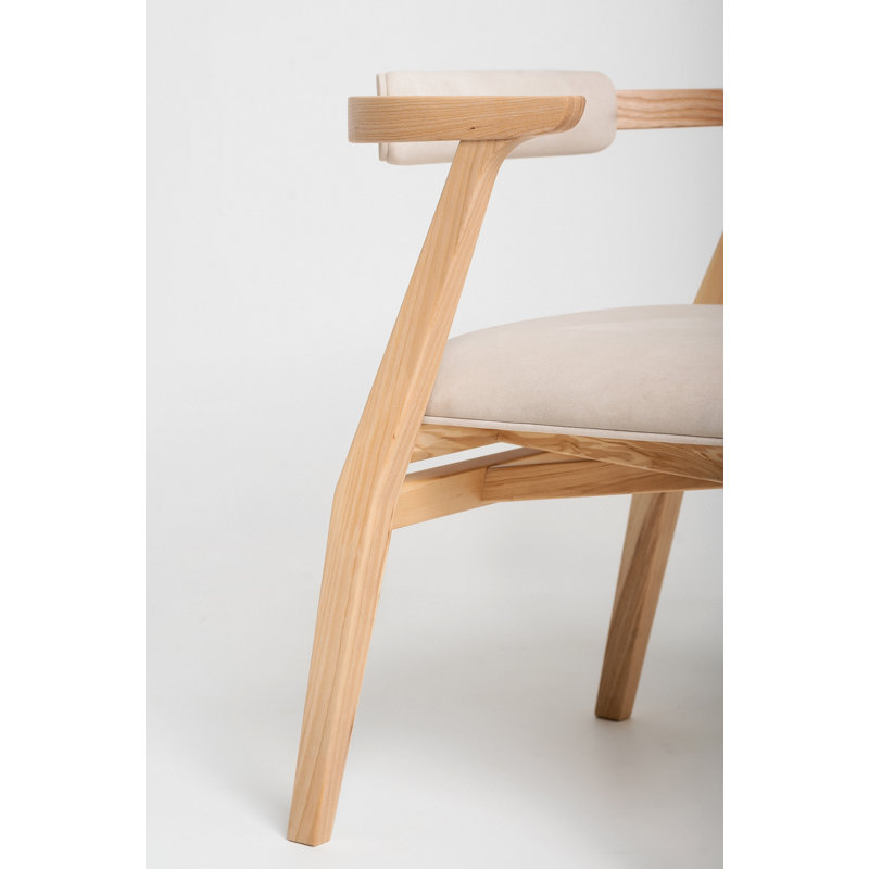 Ellis Dining Chair, Matte Ash, Beige