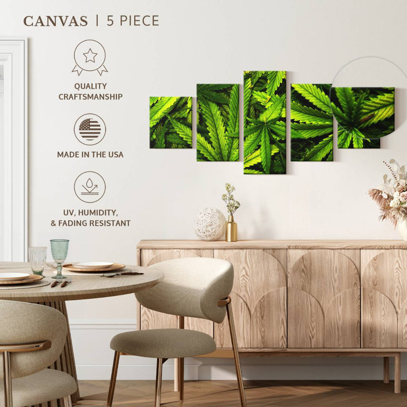 Marijuana Leaf Garden