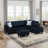 Upholstered L-Shaped Sectional Left Hand Facing-97582958-97582957