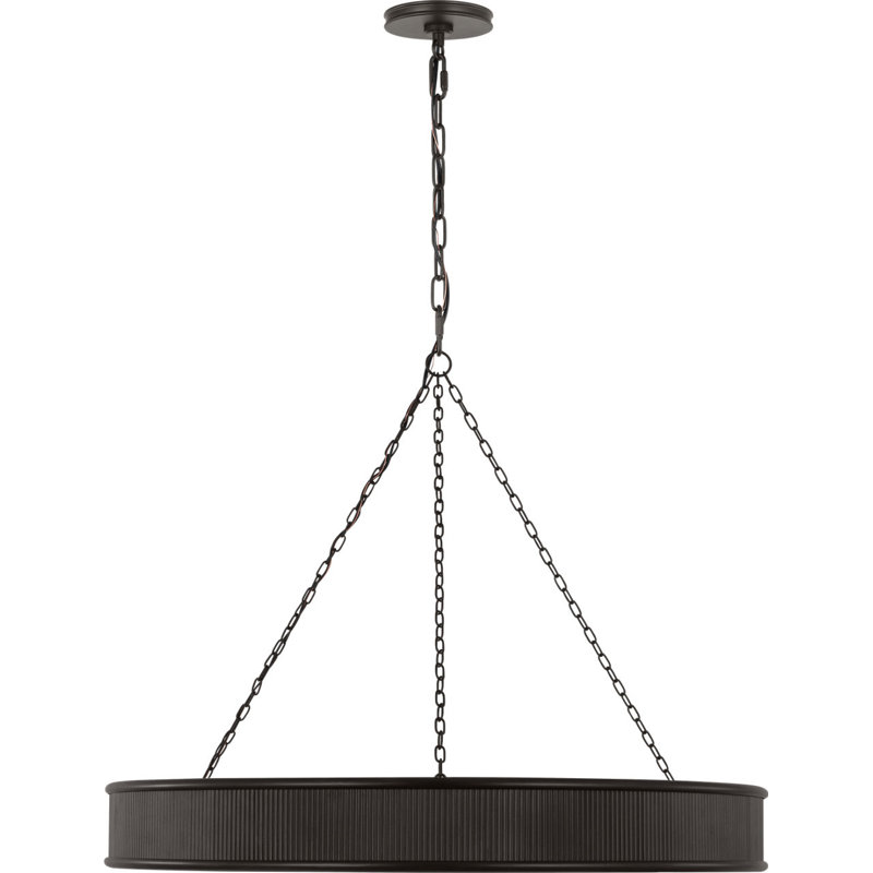 Rigsby Chandelier, 4.5" H x 36" W x 36" D, Aged Iron, 10