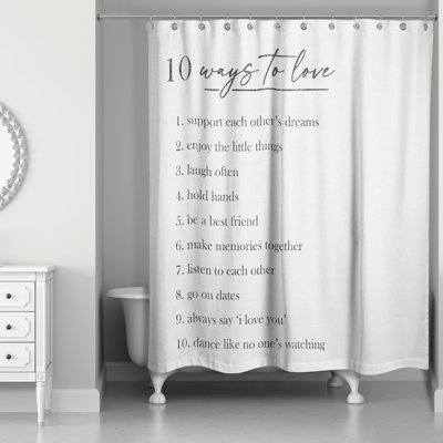 Rideau de douche Ten Ways to Love