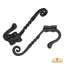 Crochets muraux en fer rustique robustes Caryna