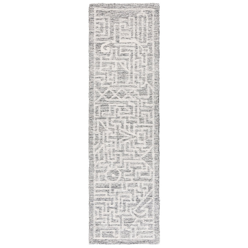 Lalania Hand Tufted Wool Pile Southwestern Rug, Runner 2'3" x 8'