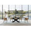 Extendable Metal Base Dining Table