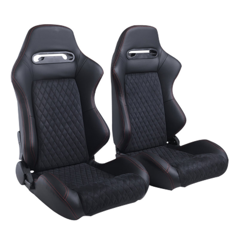 Fauteuil inclinable et ergonomique en cuir, Noir