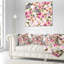 Papillons floral avec oreiller à motif transparent-30611791-30611795