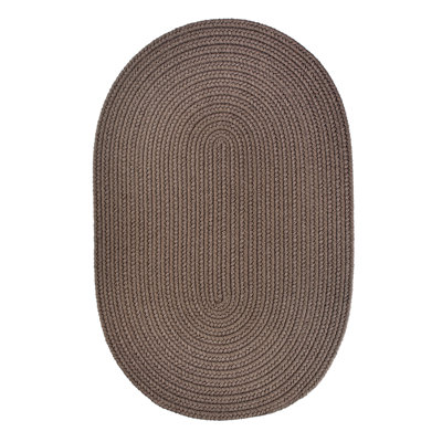 Tapis taupe tressé à la main Smyth