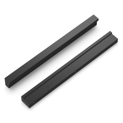 Poignée rectangulaire de la collection Streamline - Poignée centrale à centre onyx 6 5/16 po - Quincaillerie contemporaine pour tiroirs et armoires