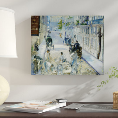 " Rue Mosnier With Workmen " by Edouard Manet