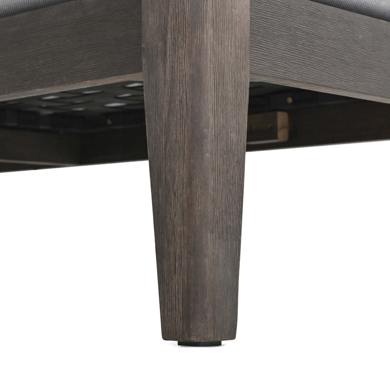 Canapé modulaire d'extérieur en fer Yeraldi avec coussins Sunbrella®, Gris