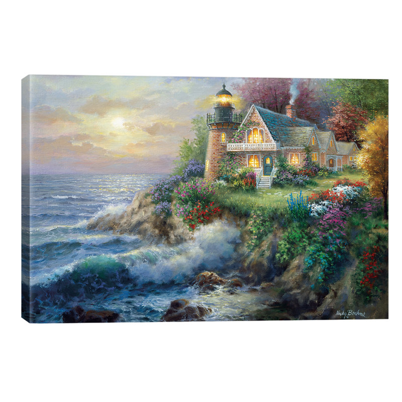 Guardian Of The Sea by Nicky Boehme - Painting on Canvas, No Frame, 20.32 cm H x 30.48 cm W
