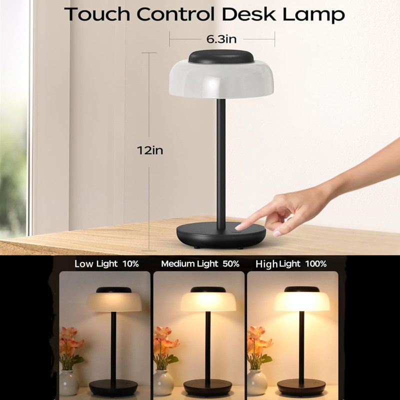 Lampe de table Kennleigh, Noir