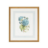 Blue Floral With Ribbon-B Print