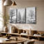 Impression sur toile 3 panneaux muraux monochromes-1177455038