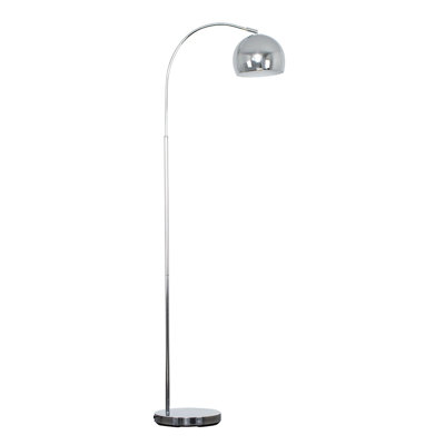 153.5cm Silver Arched Floor Lamp