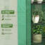 Breonca 4 Tier Mini Greenhouse Reinforced PE Cover 170 x 120 x 50 cm Green