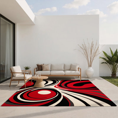 Tapis intérieur et extérieur Scarlet Dusk