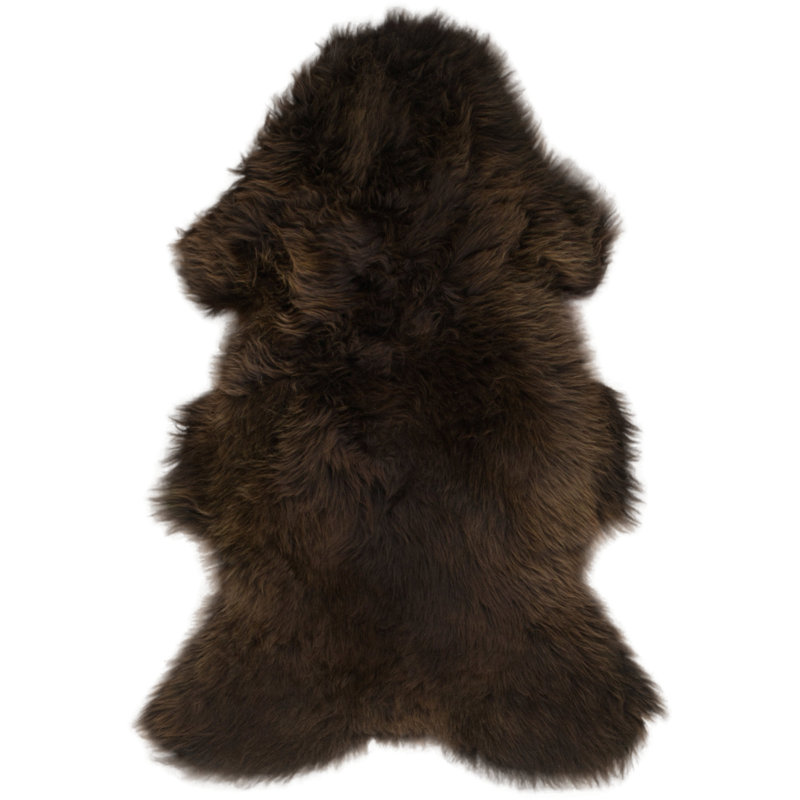 Westview Solid Colour Sheepskin Hand Woven Area Rug, Novelty 60 x 100cm