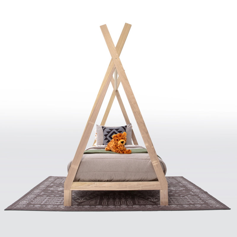 Khwaja Solid Wood Four Poster Bed, Twin