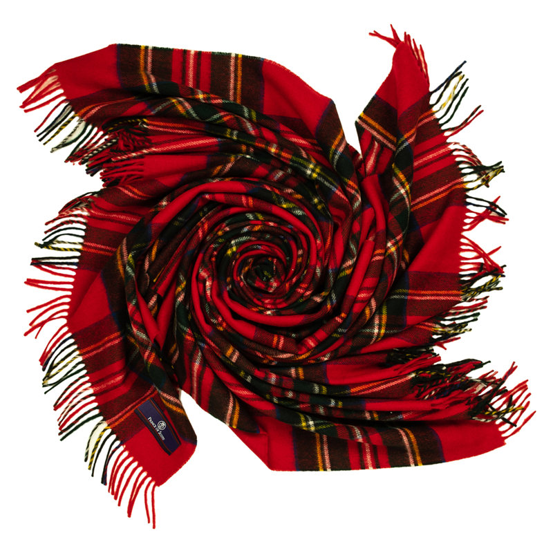 Hand Woven Throw Blanket, Royal Stewart