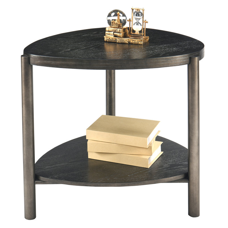 Water Drop-Shaped End Table, Iron Black