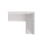 Ehrhart Tufted Back Grey Backless Corner Nook