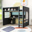 Lit mezzanine avec tablette et tablettes Gaming-2108919538-2108919548