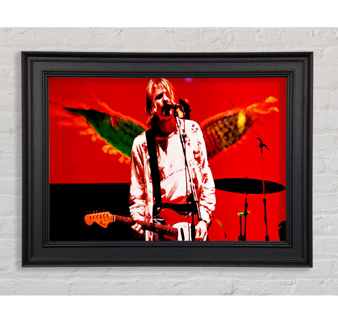 Kurt Cobain Angel Wings - Druck