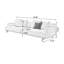 Causeuse-coussin en coton et lin standard crème et blanc-854963545