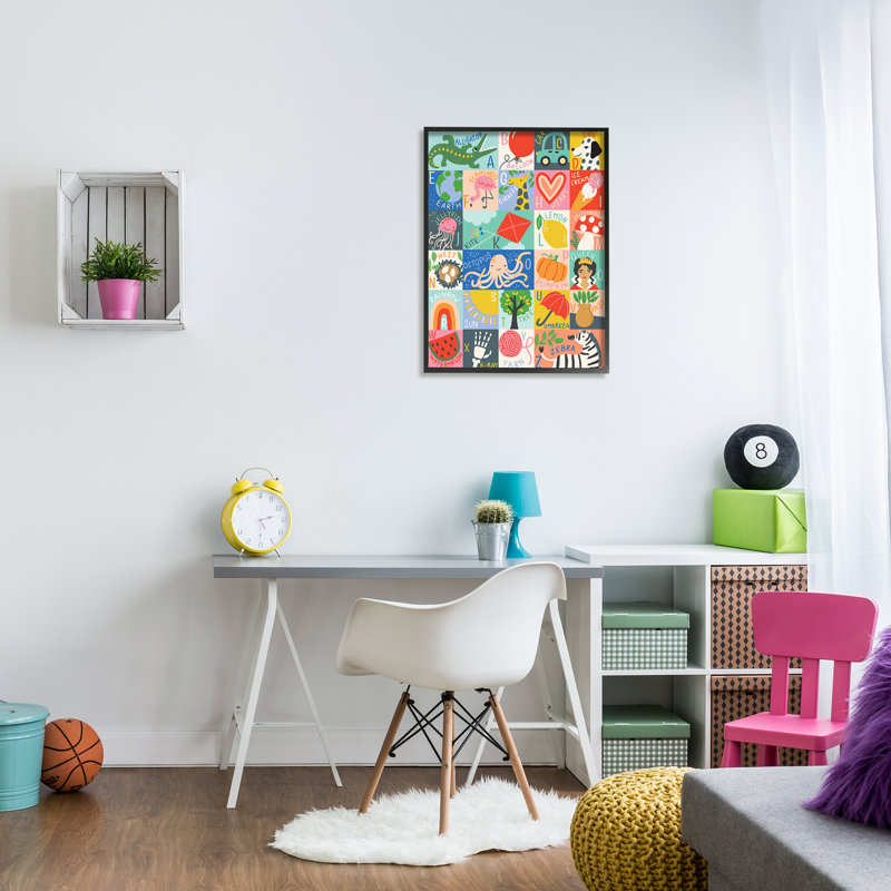 «Patchwork Style Alphabet Playful Kid's ABC Letters XXL» par Caroline Alfreds, H 30 po x l 24 po x P 1,5 po
