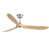 Natural Wood Blade/Satin Nickel Fan Body