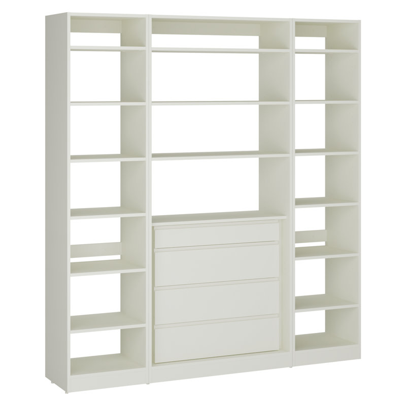  Ensembles de rangement pour système de placard, Blanc
