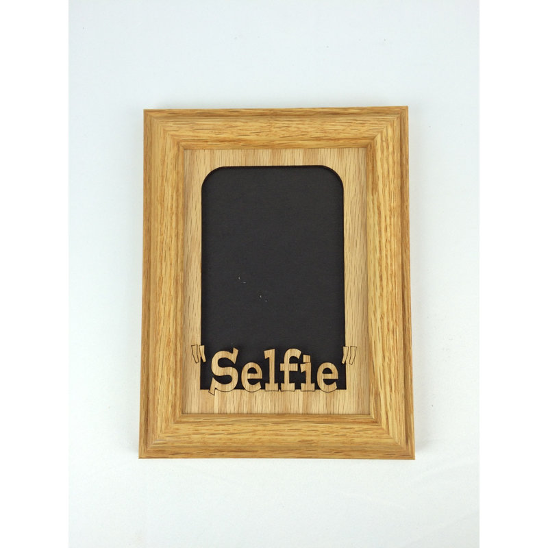 Oak Solid Wood Picture Frame with Mat, Vertical