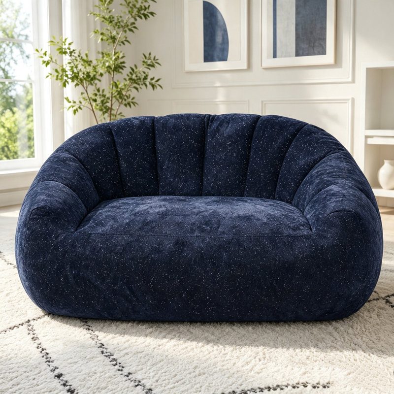 Canapé Bear Paw, fauteuil à billes Comfy, Blue