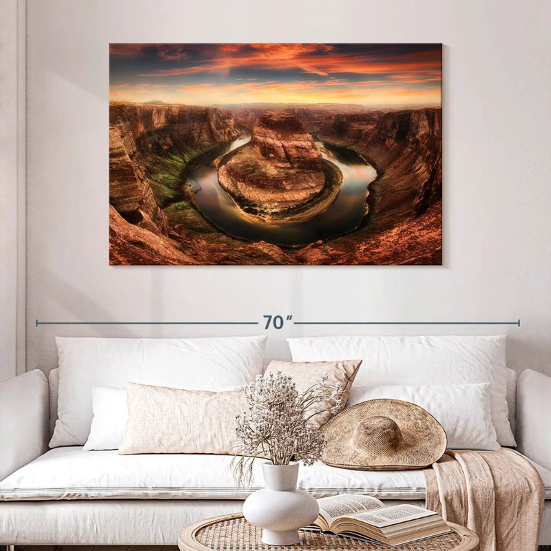 Alvord Horseshoe Bend Panorama, H 32 po x l 48 po
