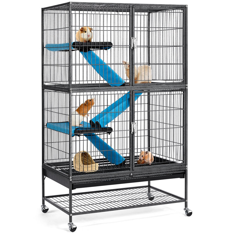 Cage à rat avec rampe Cherrica, Noir