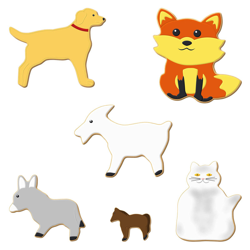 Horse Friends Tin-Plated Steel Animal Cookie Cutter Set
