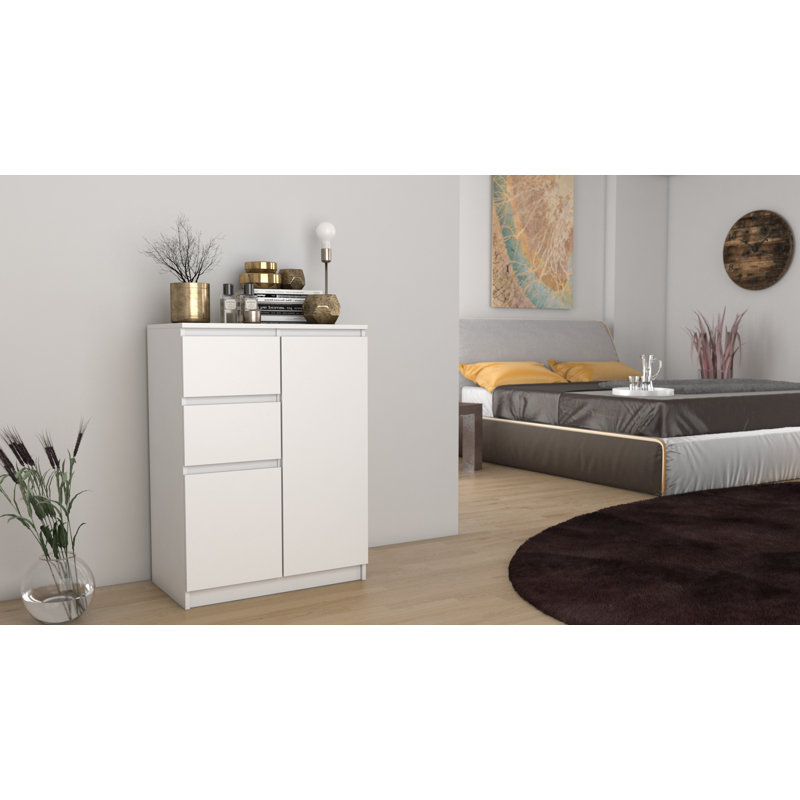 Spacek 70cm W 2 - Drawer Chest of Drawers, White