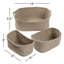 Ensemble de paniers en tissu 3 pièces Modern Bath Collection
