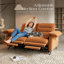  66" Oversized Power Reclining Loveseat with USB-A and USB-C Ports and Dual Footrests, Sienna Brown-761921329-761921332