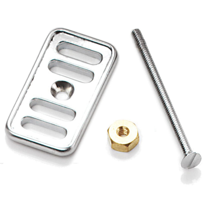 Astini, RAK, Rangemaster, Caple Square Ceramic Sink Overflow Cover Plate Collection, Chrome