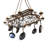63" Long Neo 15 Light Pot Rack