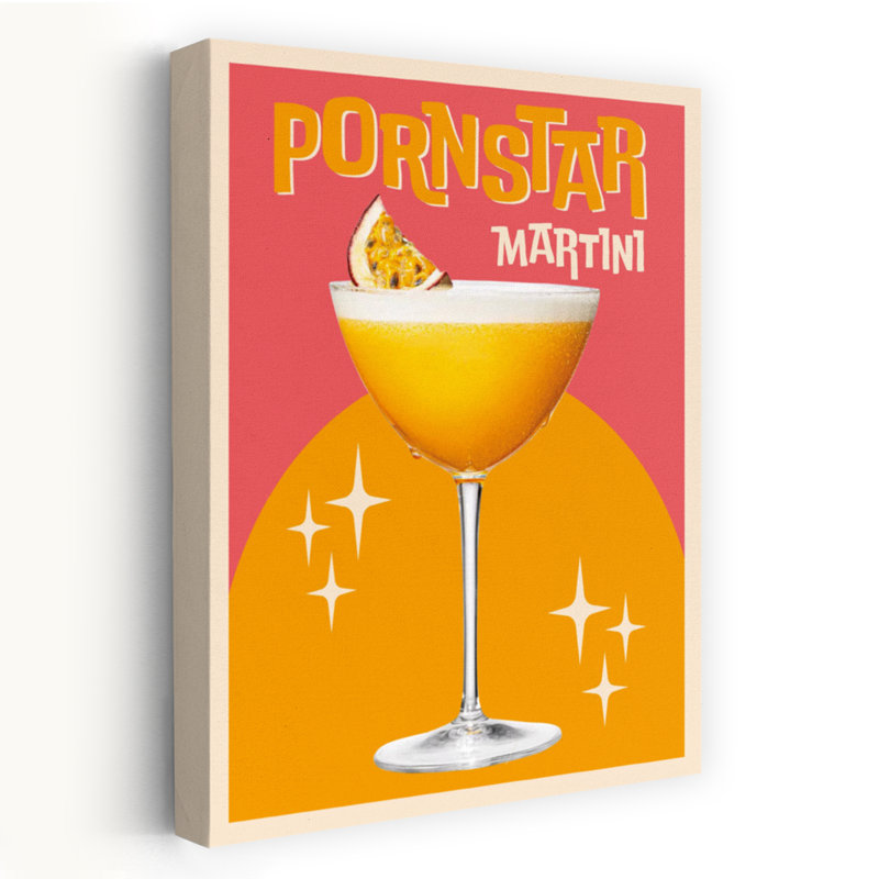 «Vibrant Star» Martini, art mural contemporain, H 18 po x l 12 po