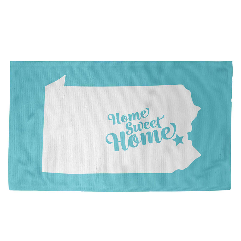 Tapis allentown blue area home, Rectangle 3 pi x 5 pi
