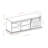 Oropeza 48" Sliding Door Storage Bench-808149727